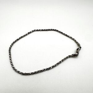 9” solid Sterling silver rope bracelet!